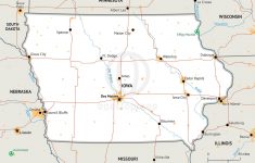 Stock Vector Map Of Iowa | One Stop Map - Printable Map Of Iowa