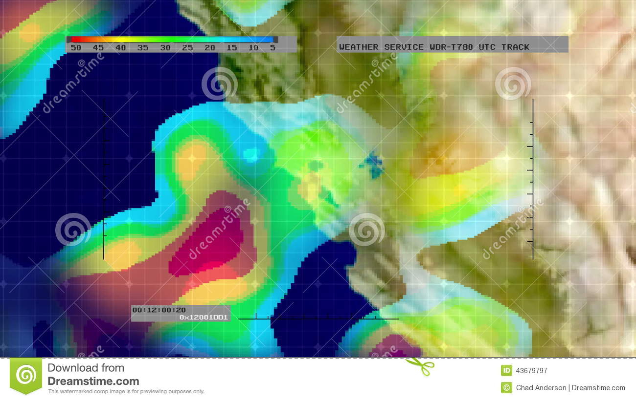 Stock Video Weather Radar Map Of California Springs Weather Map - Satellite Weather Map California