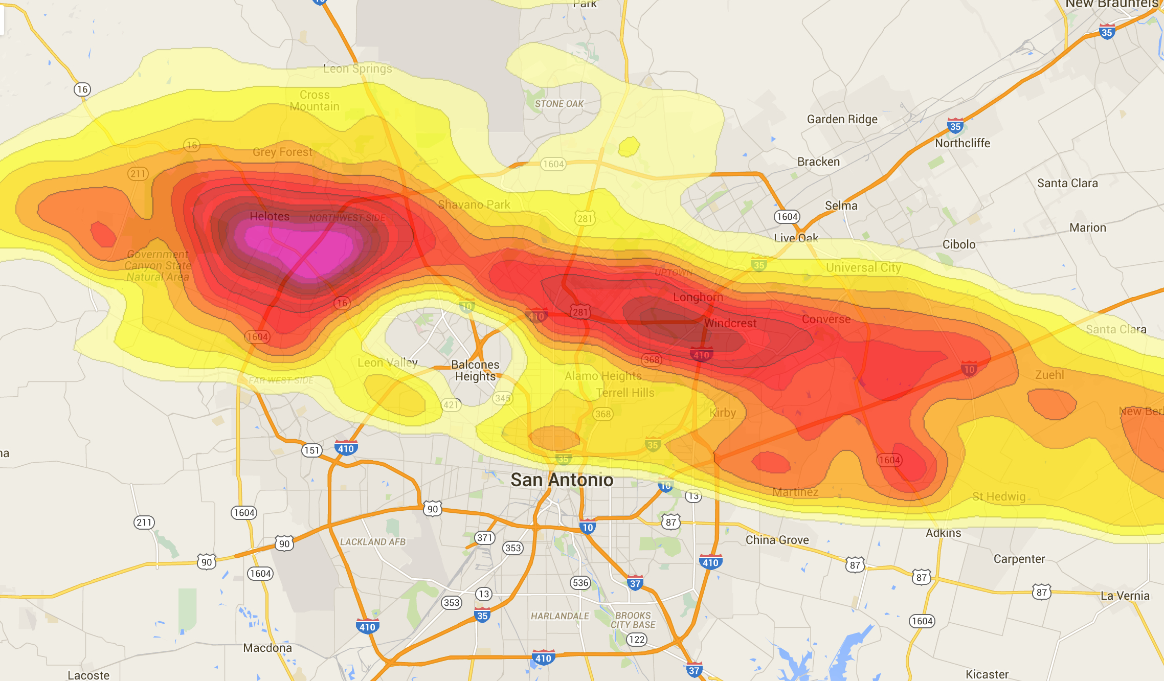 Storm Information And Maps | Claim Settlement | Commercial Claim Pro - Texas Hail Storm Map