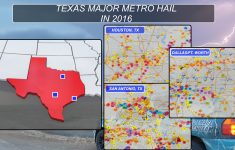 Storm Mapping - 2016 Texas Major Metro Hail Review - Texas Hail Storm Map