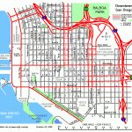 Street Map Of Downtown San Diego   California Street Map