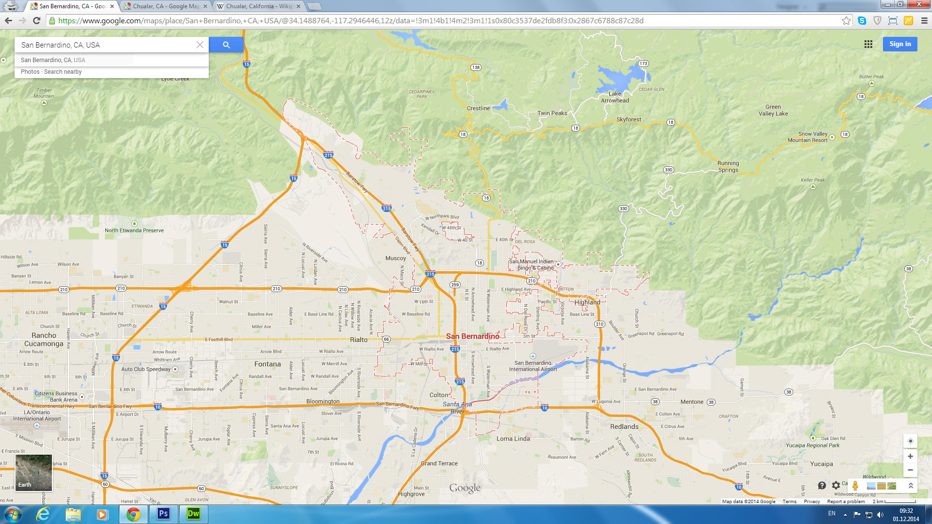 Street Map Of Victorville California New San Bernardino California - California Street Map