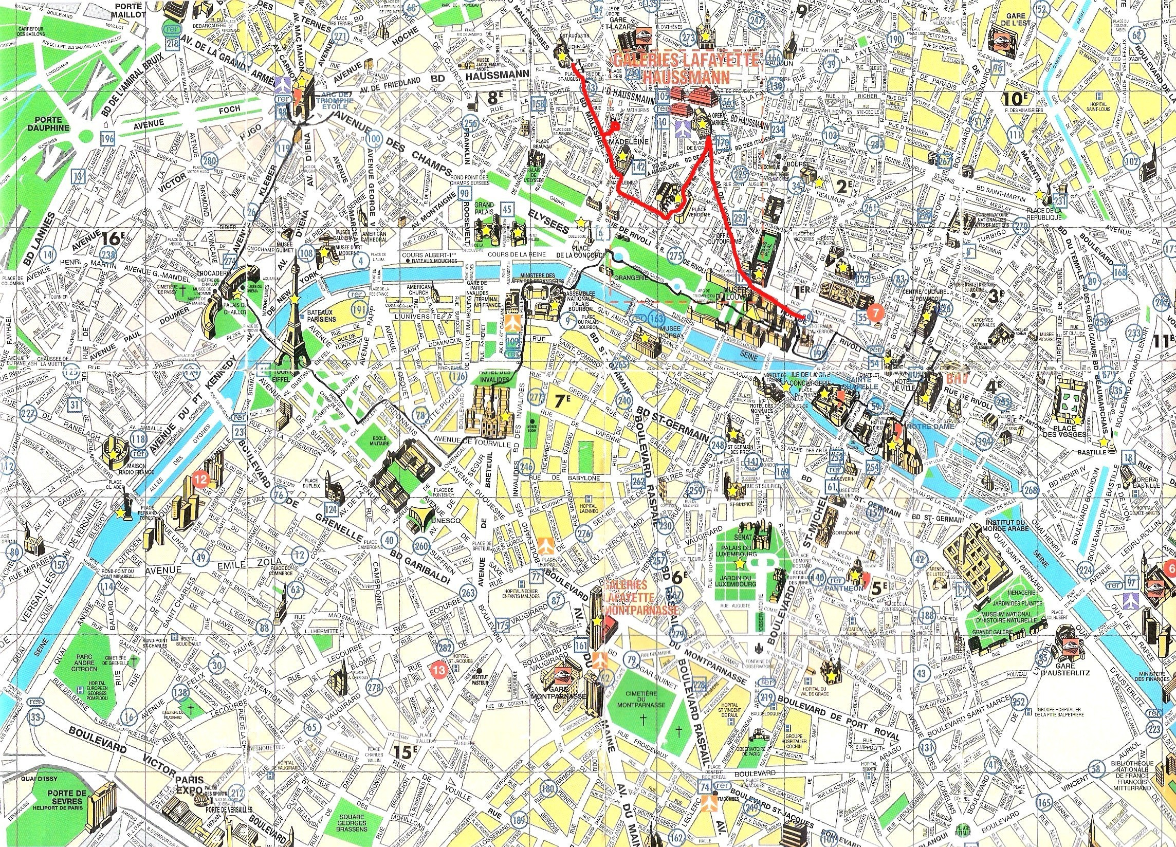 Street Maps Printable On Map Of Paris Tourist Lovely And For 1 0 - Printable Street Maps