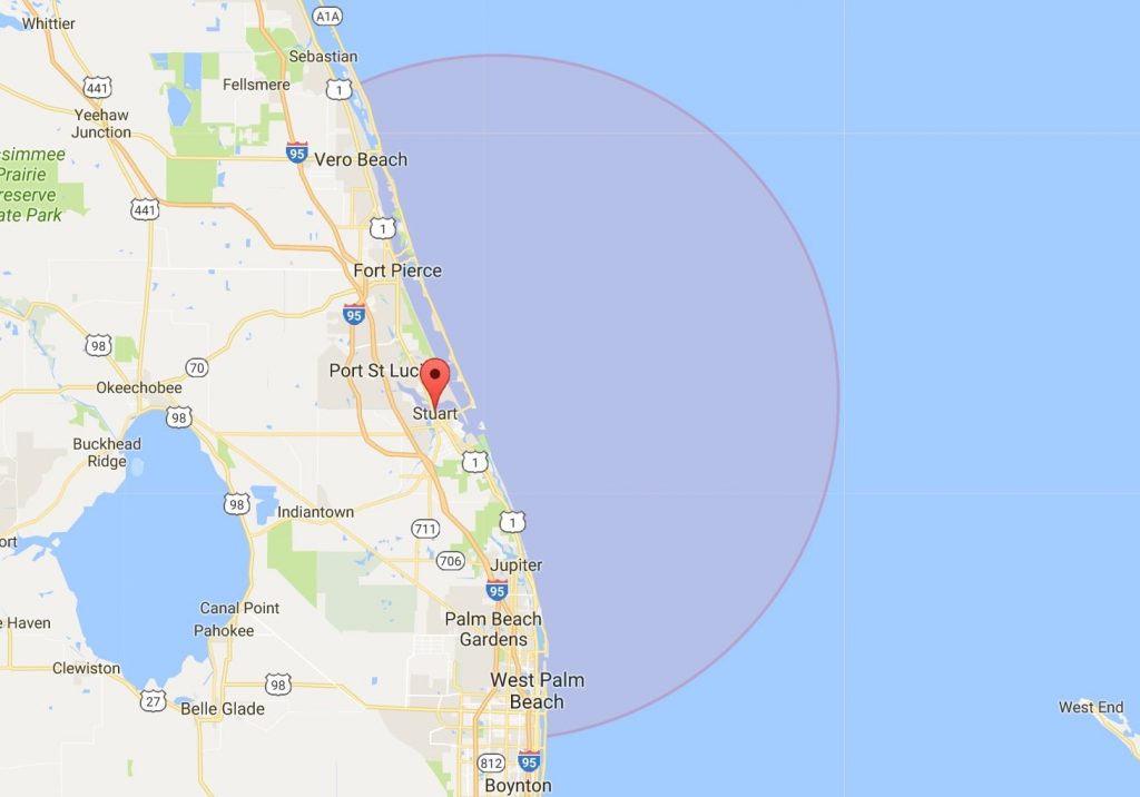 Stuart Fl Fishing With Reel Busy Charters - Map Showing Stuart Florida