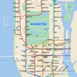 Subway Map In Manhattan | Travel Maps And Major Tourist Attractions Maps   Nyc Subway Map Manhattan Only Printable