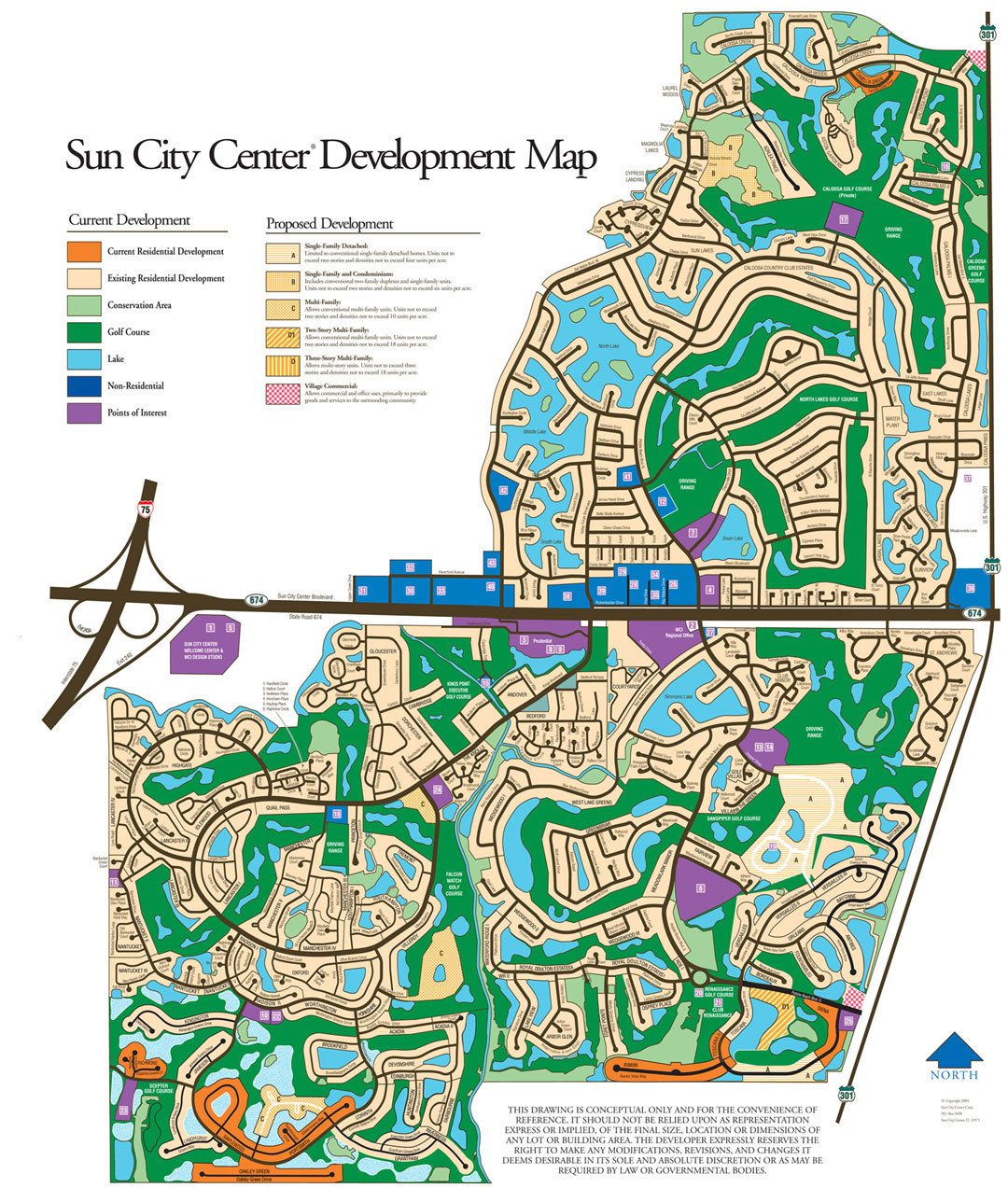 Sun City Center Homes - Sun City Florida Map