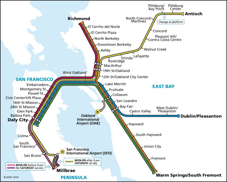 System Map | Bart.gov - Map Of Dublin California Area - Printable Maps