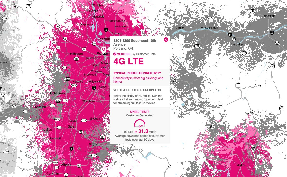T-Mobile Introduces Crowd-Sourced Coverage Map – Droid Life - T Mobile Coverage Map In California