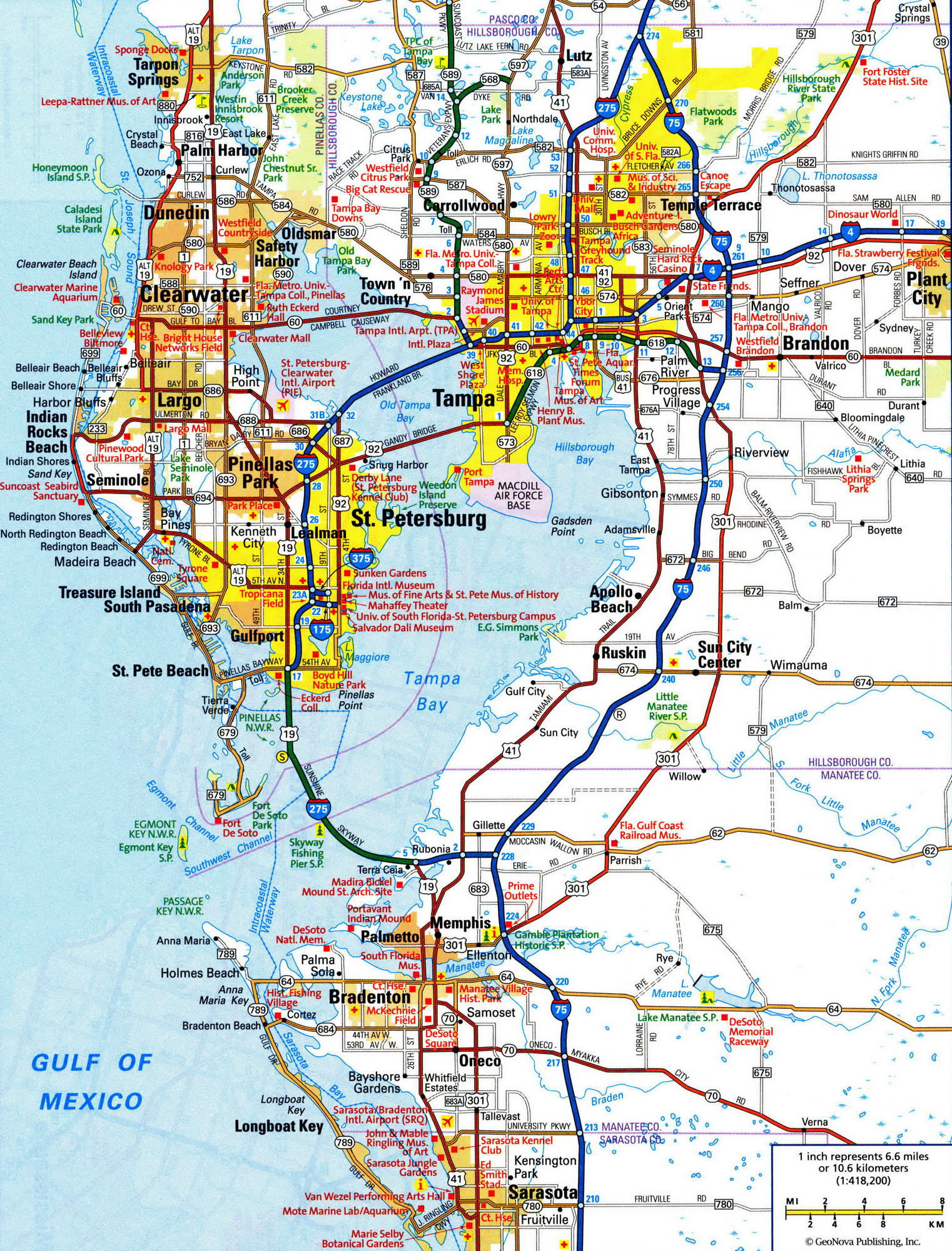 Tampa Map - Falsomesias - Map Of Tampa Florida And Surrounding Area