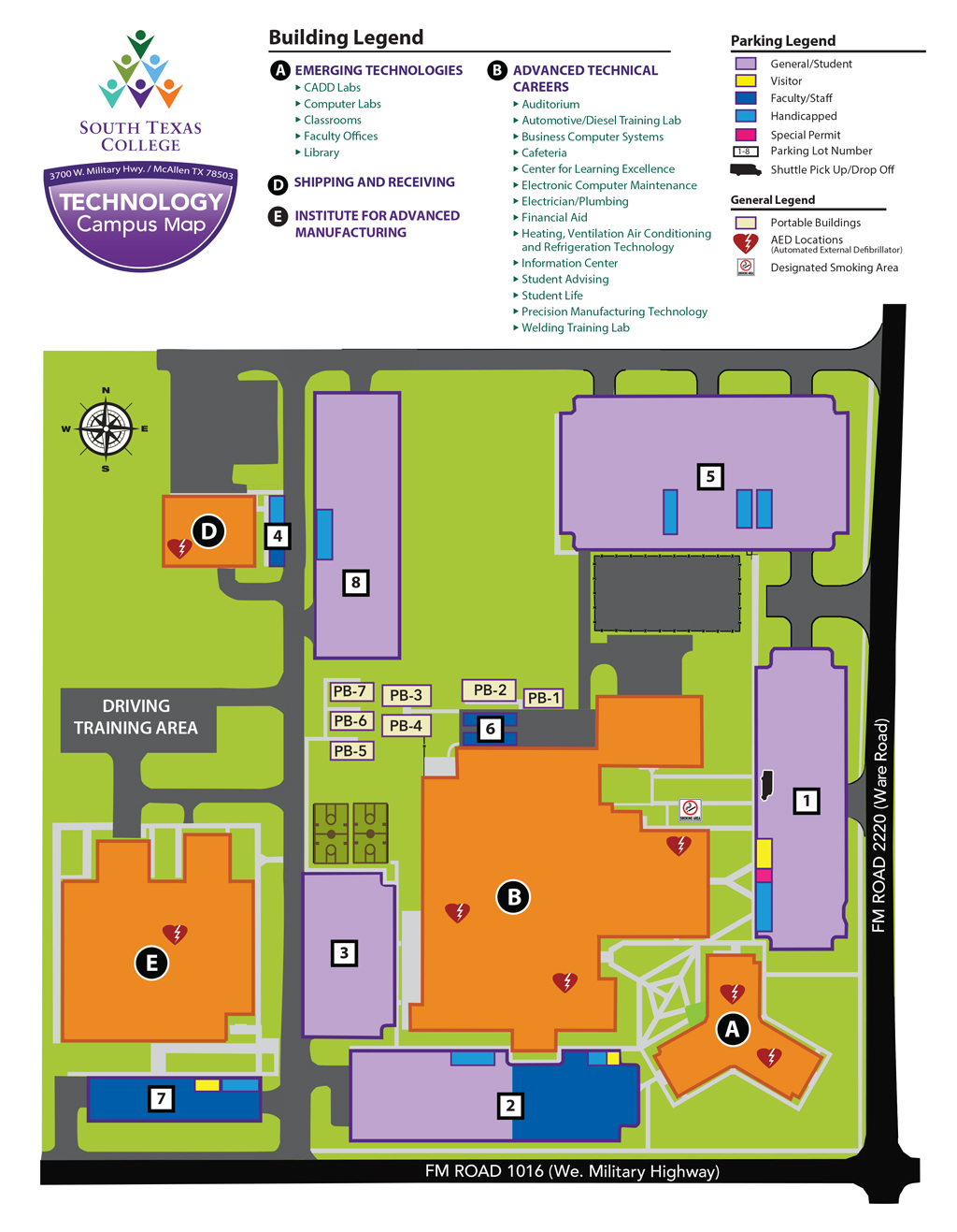 Technology Campus - Mcallen | South Texas College - South Texas College Mid Valley Campus Map