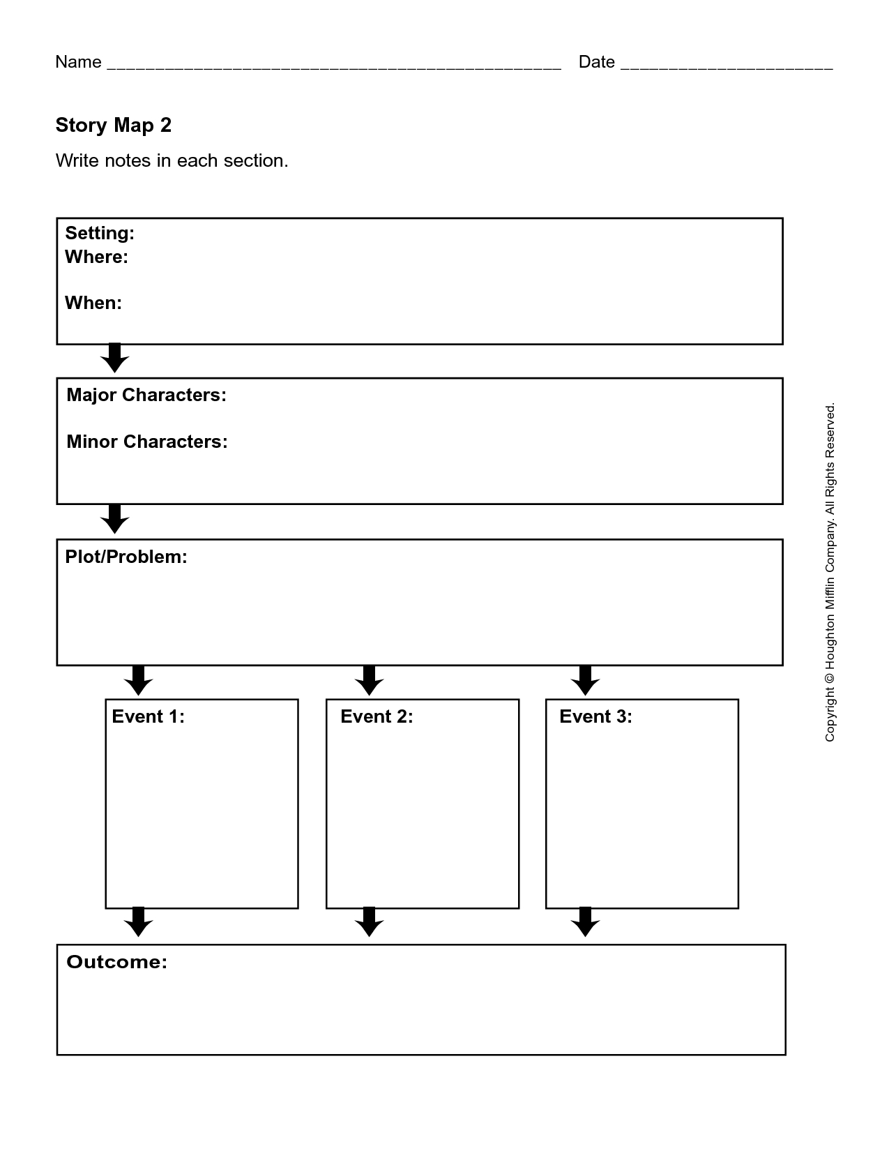 Template: Inspiration Story Map Template. Story Map Template - Free Printable Story Map