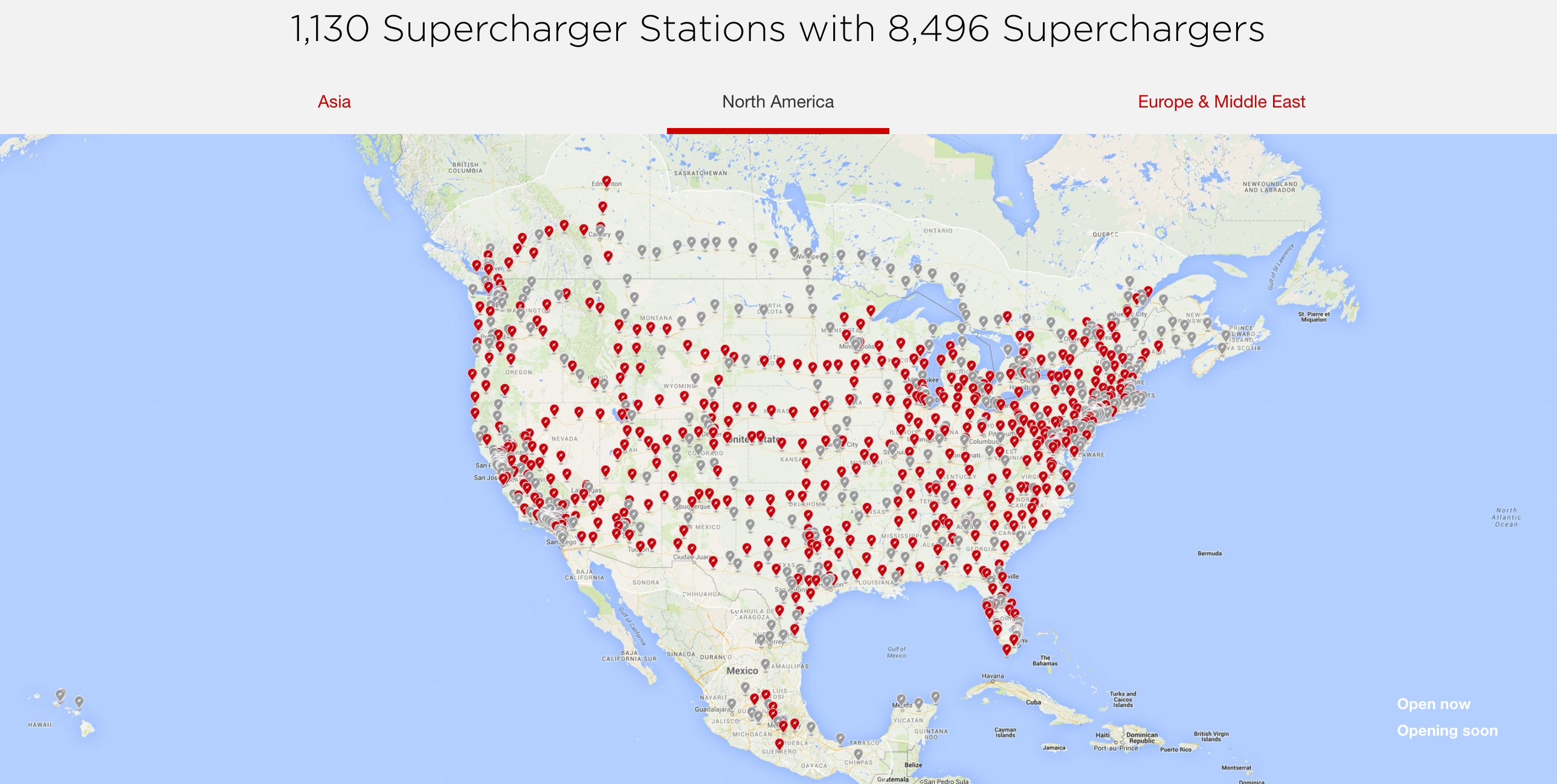 Tesla Supercharger Network 2018 — Plans Call For Rapid Expansion - Ev Charging Stations California Map