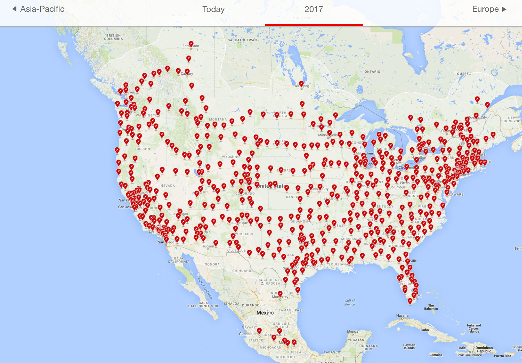 Tesla Updates Supercharger Map For 2017 (Plans) | Cleantechnica - Charging Station Map California
