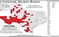 Texas A&amp;m Forest Service Issues Map Of Burn Bans Across The State - Texas Burn Ban Map