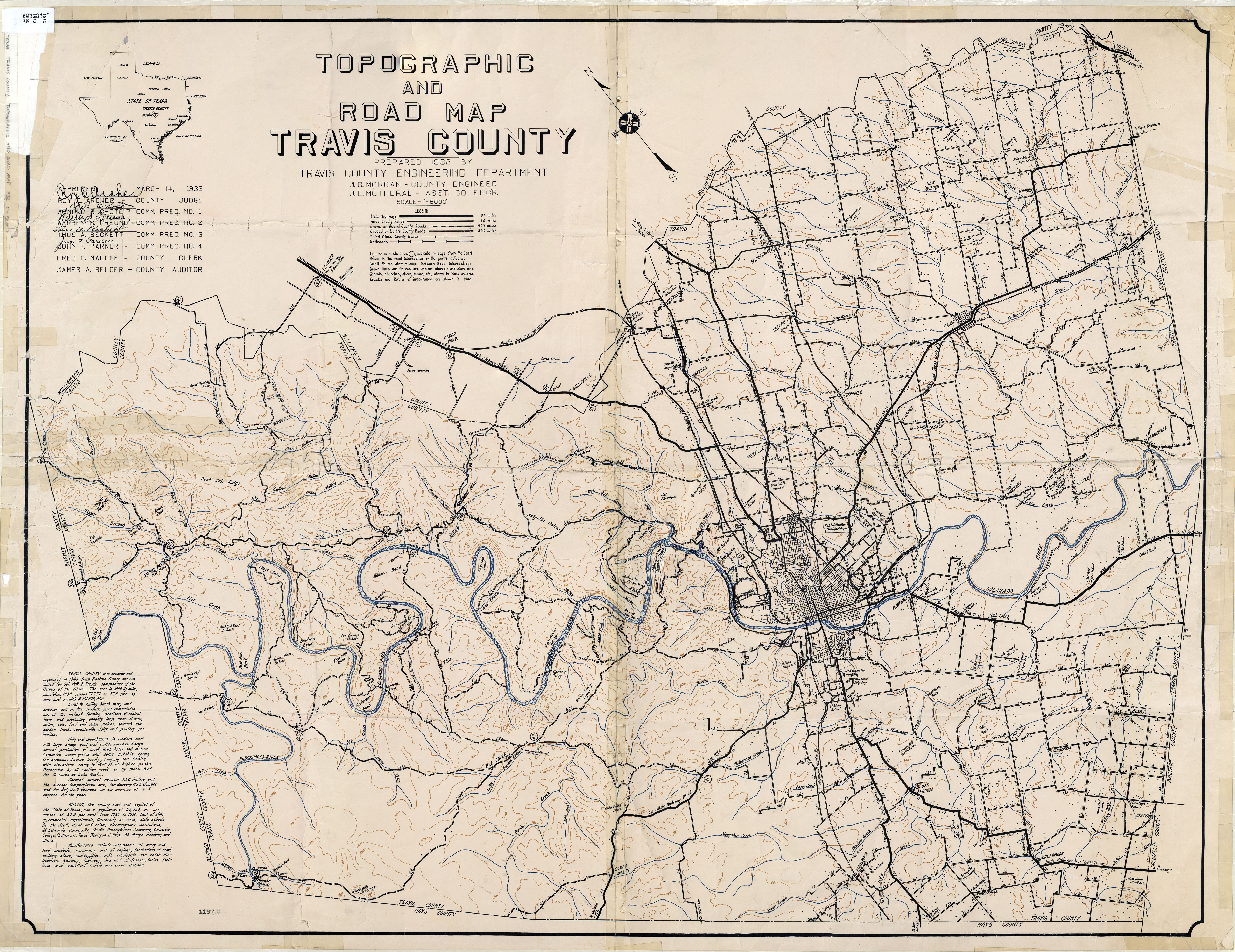 Texas Cities Historical Maps - Perry-Castañeda Map Collection - Ut - Where Is Marble Falls Texas On The Map