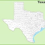 Texas County Map   Map Of Texas