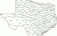 Texas County Map With Names - East Texas County Map