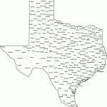 Texas County Map With Names   Texas County Map Vector