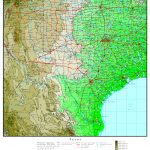 Texas Elevation Map   Topographic Map Of Fort Bend County Texas