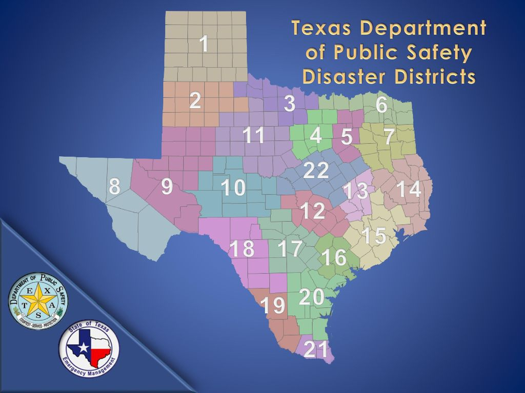 Texas Emergency Management: Regional Overview - Ppt Download - Texas Dps Region Map