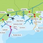 Texas Gulf Oil Rig Map | Gulf Of Mexico Oil Fields Map | $$ Texas   Map Of Texas Coastline