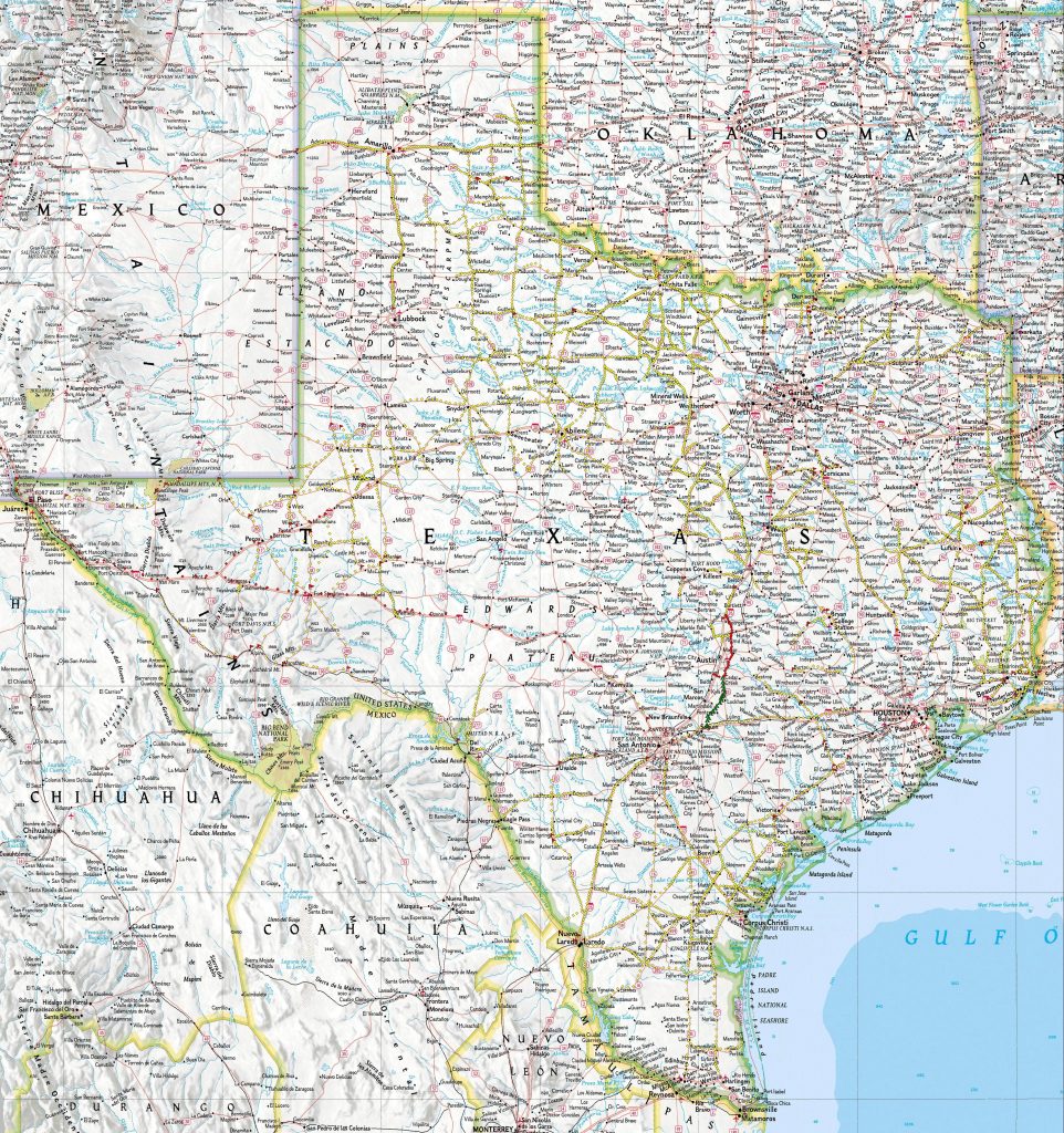 Map Of Texas Highways And Interstates Printable Maps Images 5405