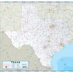 Texas Highway Wall Map   Maps   Texas Wall Map
