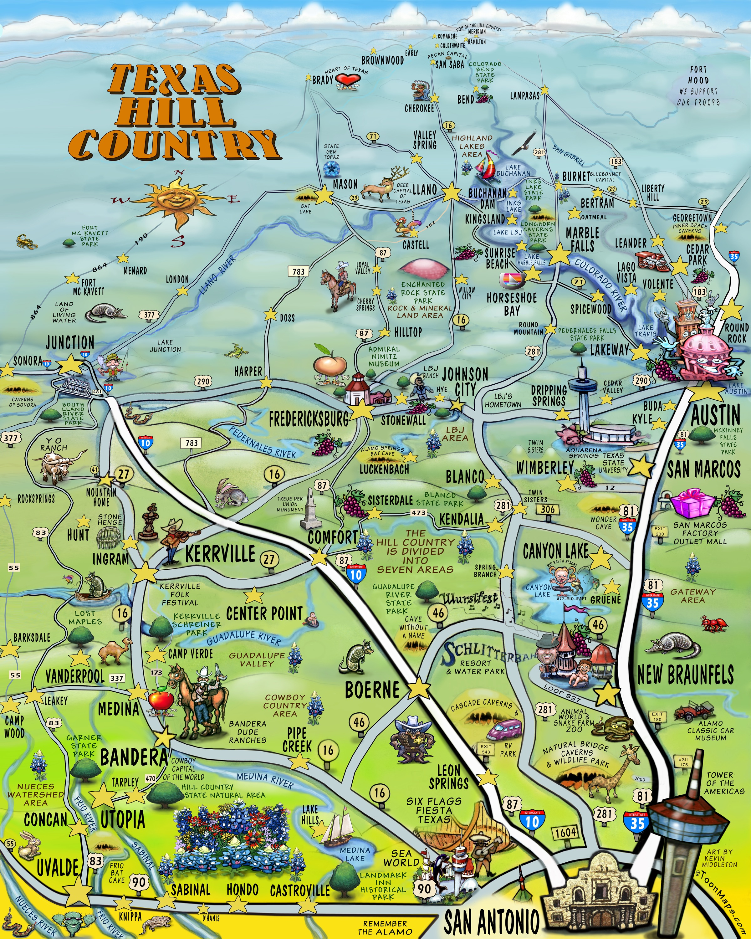 Texas Hill Country Invites San Antonio To Explore And Discover | The - Texas Hill Country Wineries Map