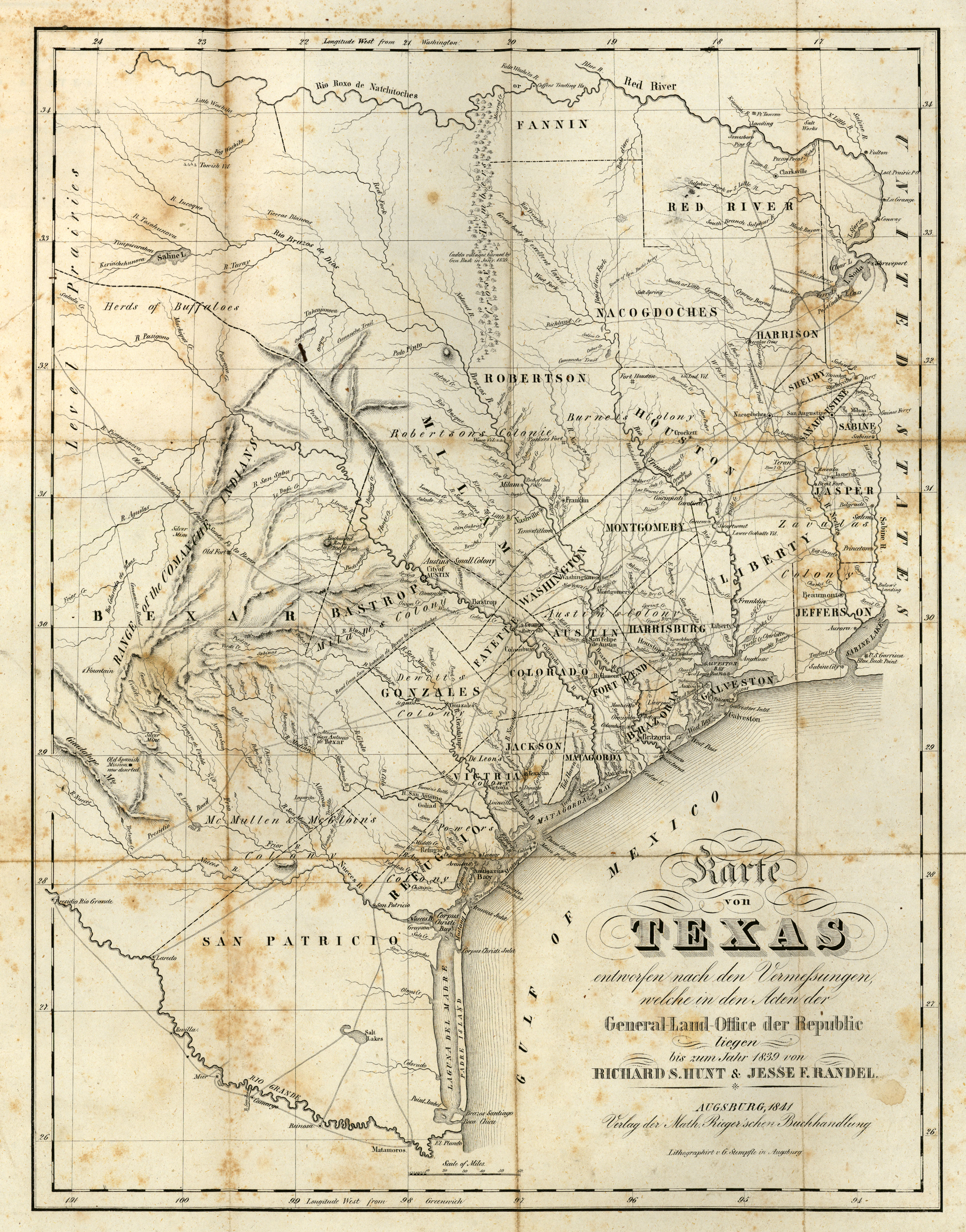 Texas Historical Maps - Perry-Castañeda Map Collection - Ut Library - Republic Of Texas Map 1845