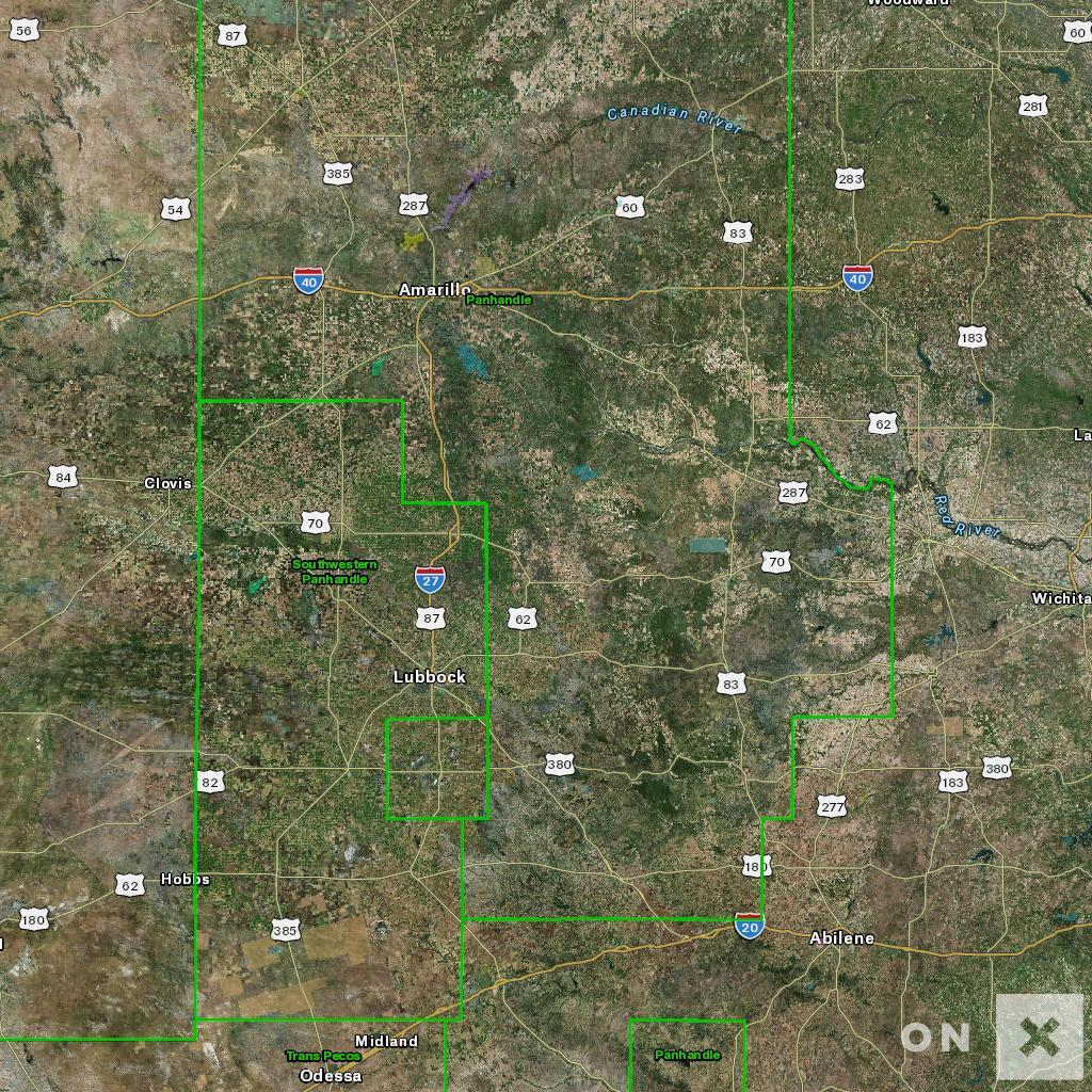 Texas Hunt Zone Panhandle Mule Deer - Texas Deer Hunting Zones Map