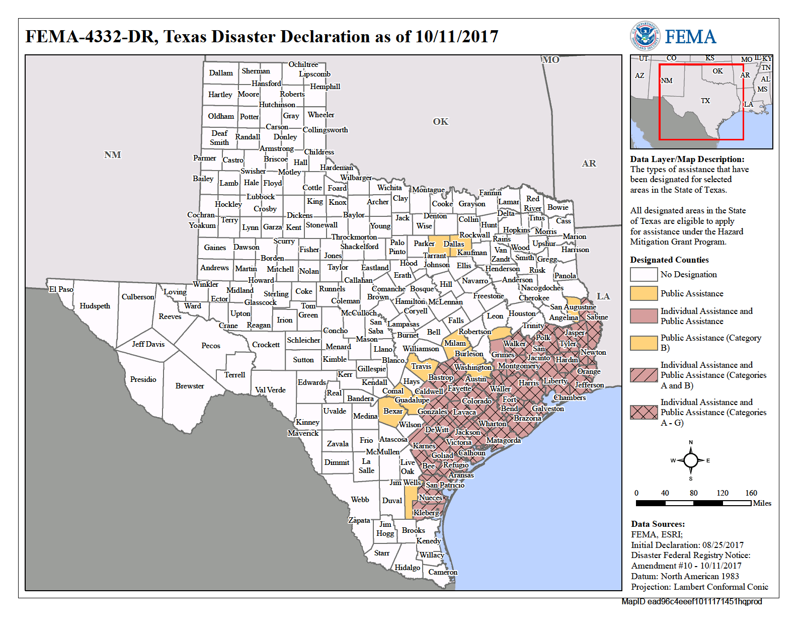 Texas Hurricane Harvey (Dr-4332) | Fema.gov - Fema Flood Maps Texas