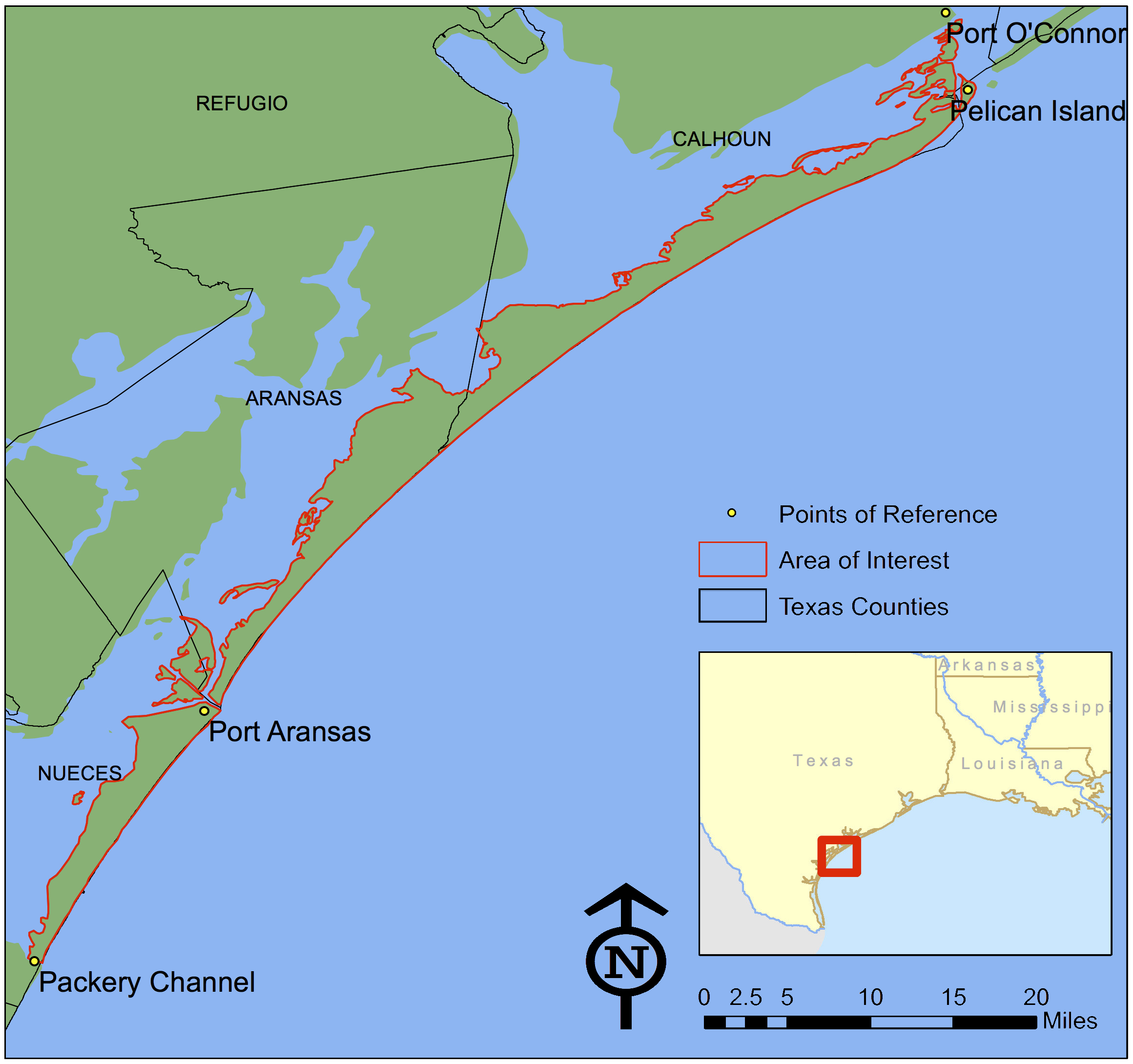 Texas Invasives - Map Of Texas Coastline