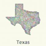 Texas Line Art Map Digital Artdavid Zydd   Map Of Texas Art