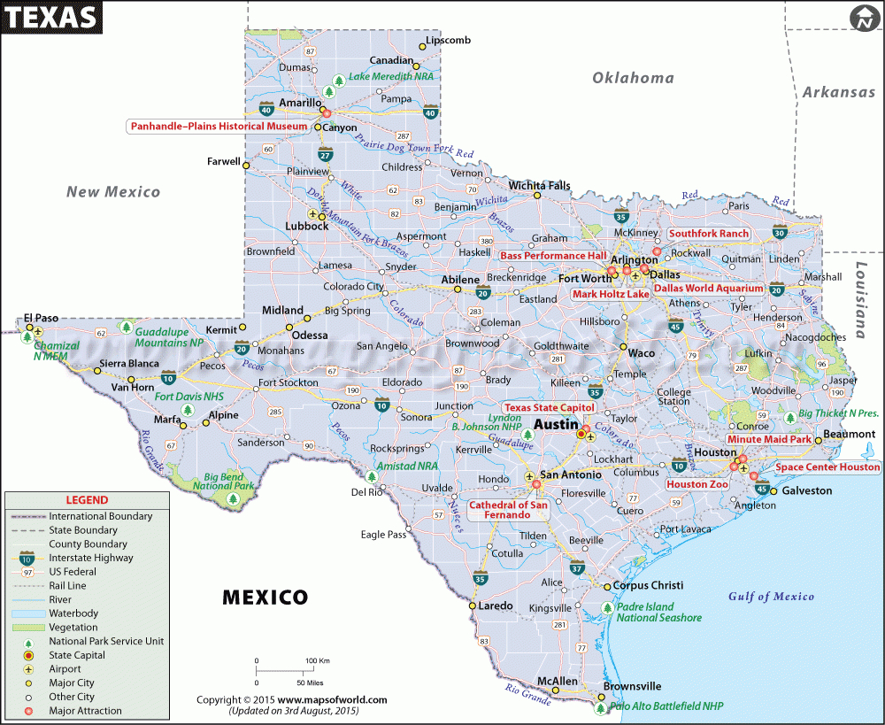 Texas Map | Map Of Texas (Tx) | Map Of Cities In Texas, Us - Austin Tx Map Of Texas