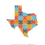 Texas Map Rebuild Puzzle Solution Info Graphic Image Vectorielle De   Texas Map Puzzle