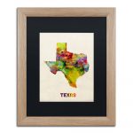 Texas Mapmichael Tompsett Framed Graphic Art | Graphic Art And   Texas Map Framed Art