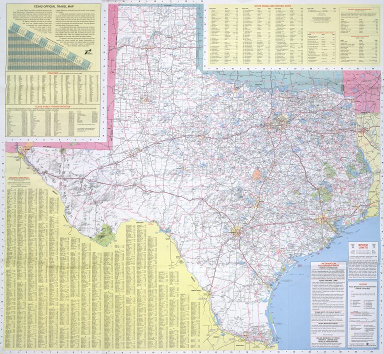 Texas Maps - Perry-Castañeda Map Collection - Ut Library Online - Roads ...