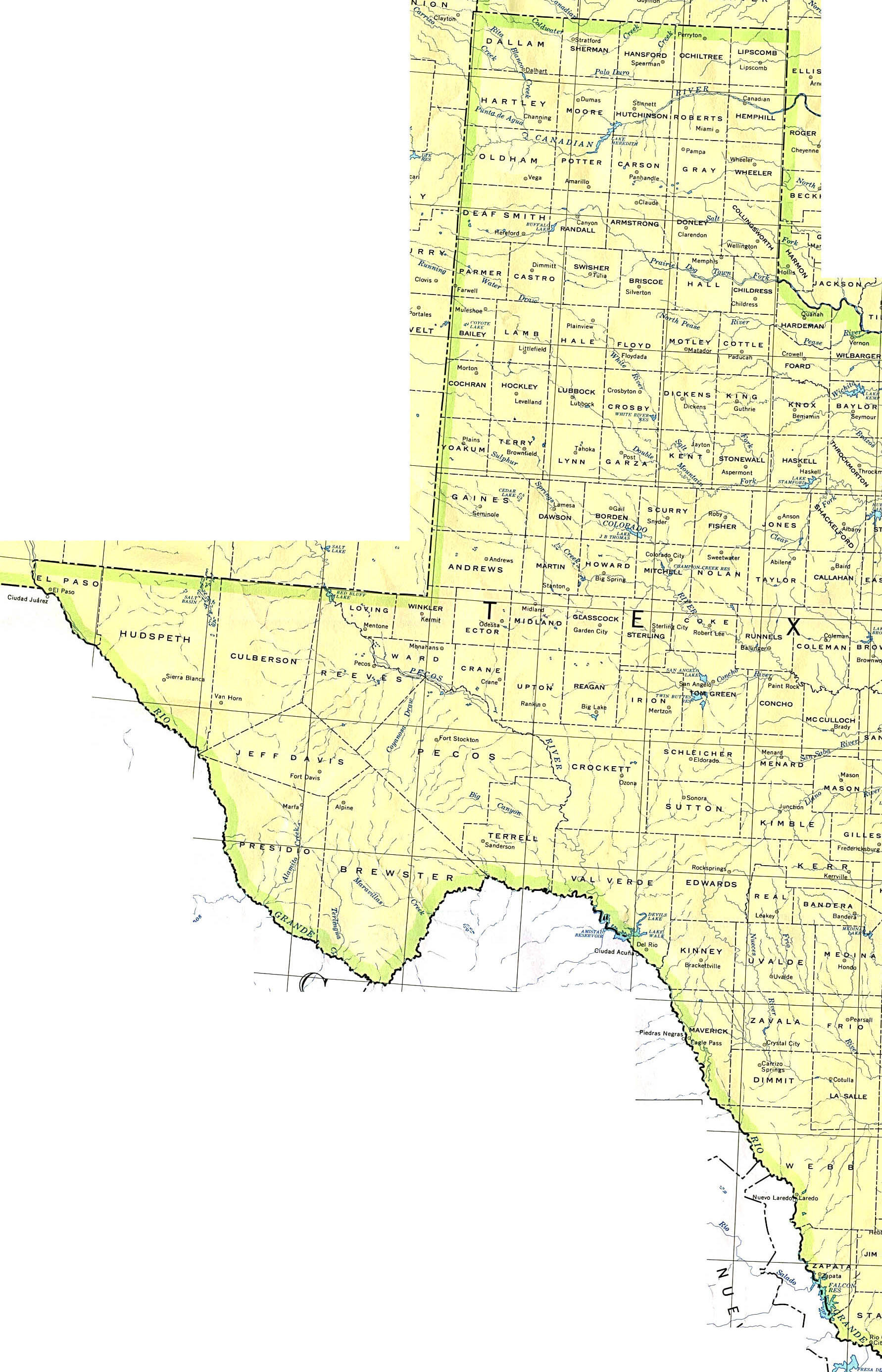 Texas Maps - Perry-Castañeda Map Collection - Ut Library Online - Texas County Gis Map