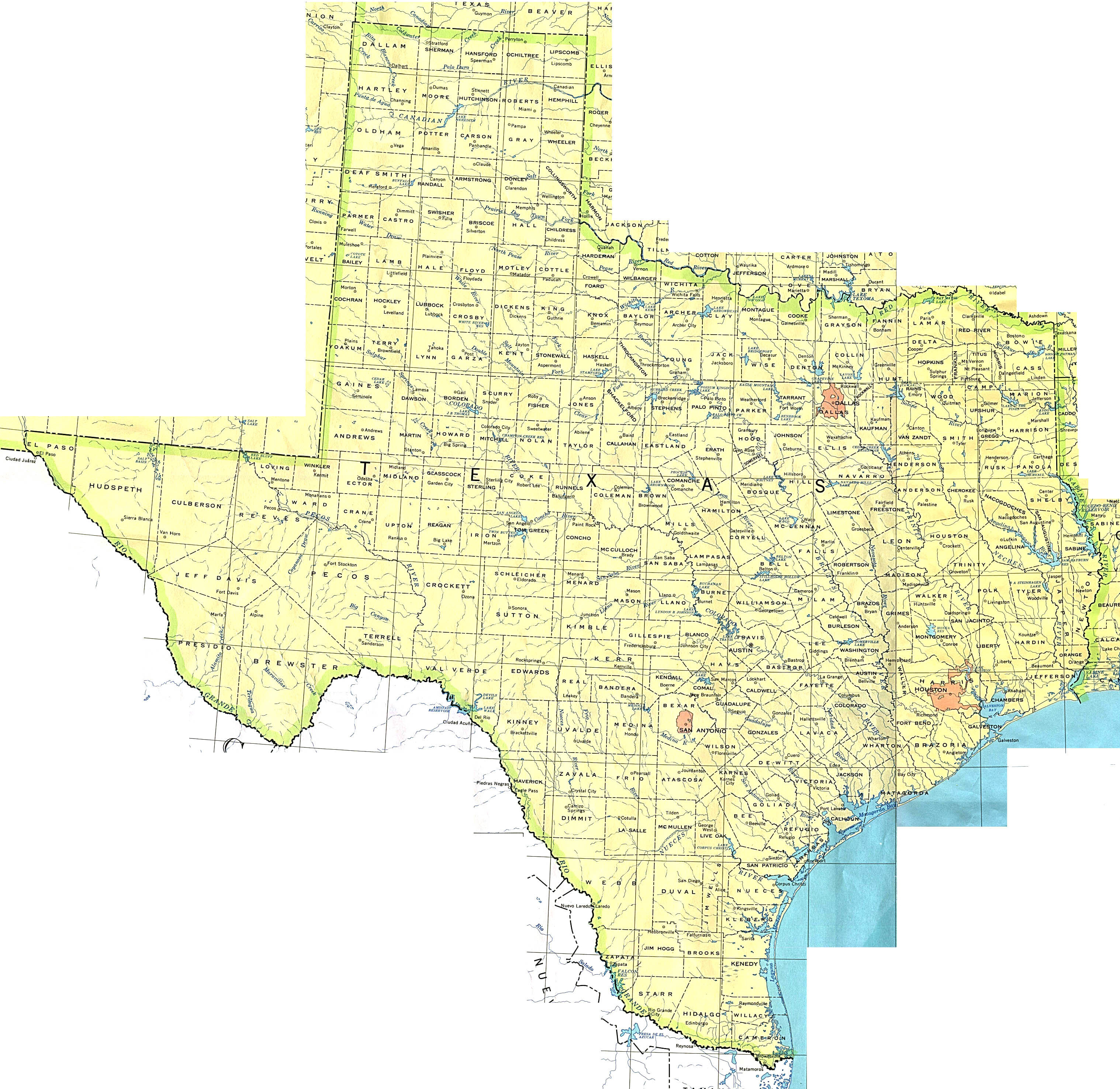 Texas Maps - Perry-Castañeda Map Collection - Ut Library Online - Texas Road Map Google
