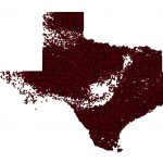Texas Oil Well Distribution Map, 2013 : Texas   Texas Oil Well Map