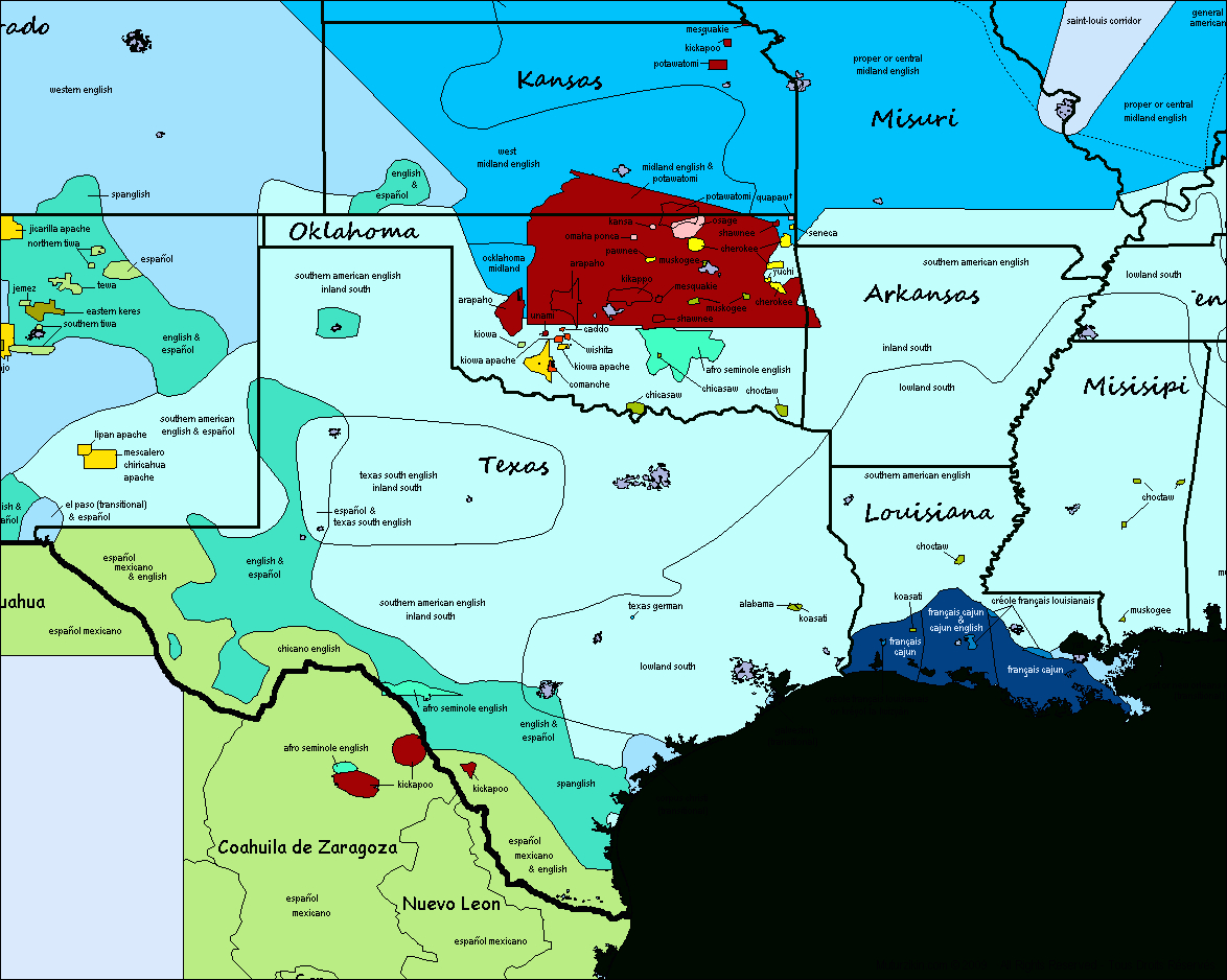 Texas, Oklahoma, Kansas, Missouri, Louisiana, Mississipi &amp;amp; Arkansas - Texas Arkansas Map