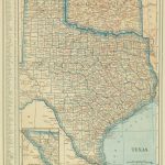 Texas & Oklahoma Map, 1921   Original Art, Antique Maps & Prints   Map Of Oklahoma And Texas
