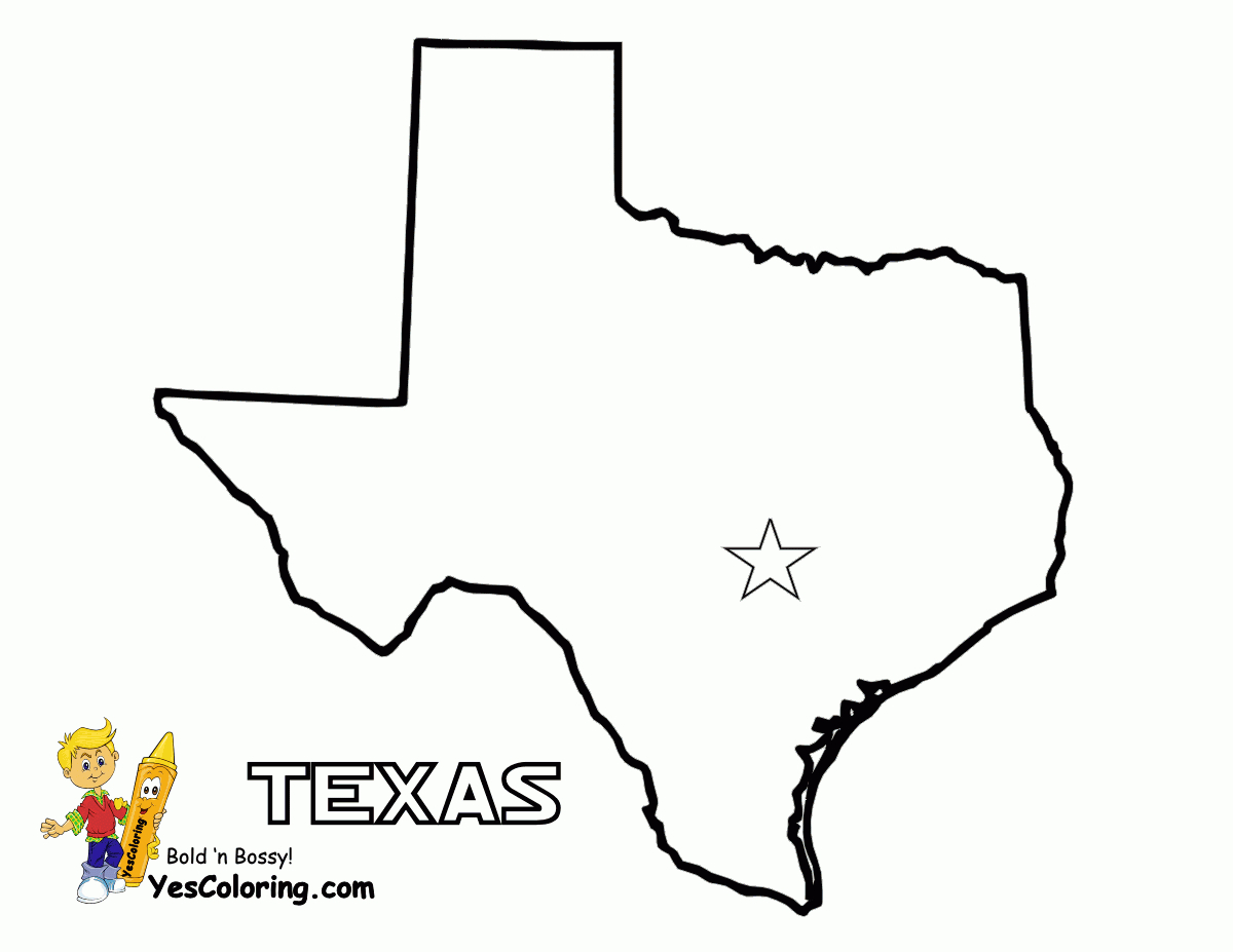 Texas Printout Of Map At Yescoloring. | Free Usa States Maps - Texas Map Print