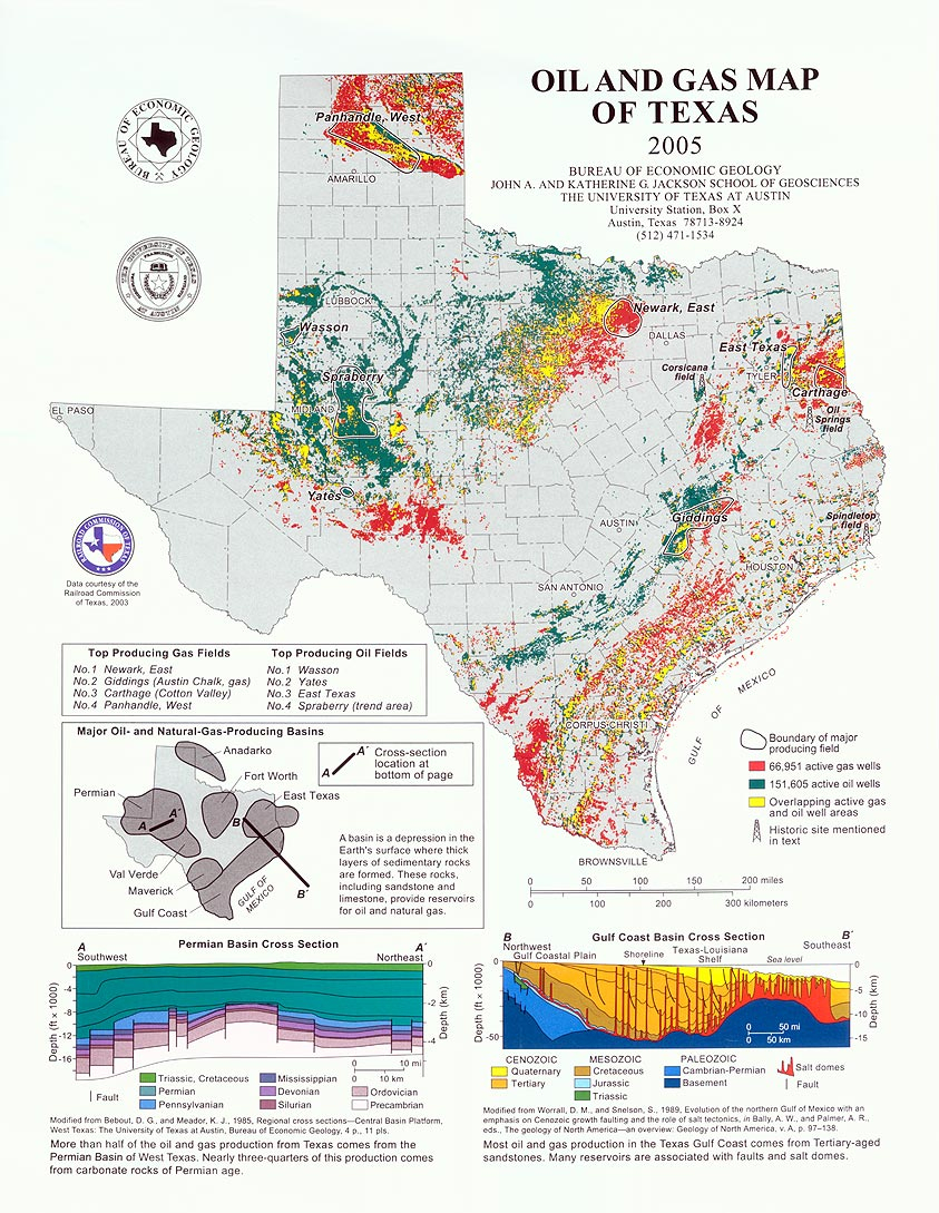 Texas Railroad Commission Districts, And Oil And Gas Map Of Texas | - Map Of Drilling Rigs In Texas