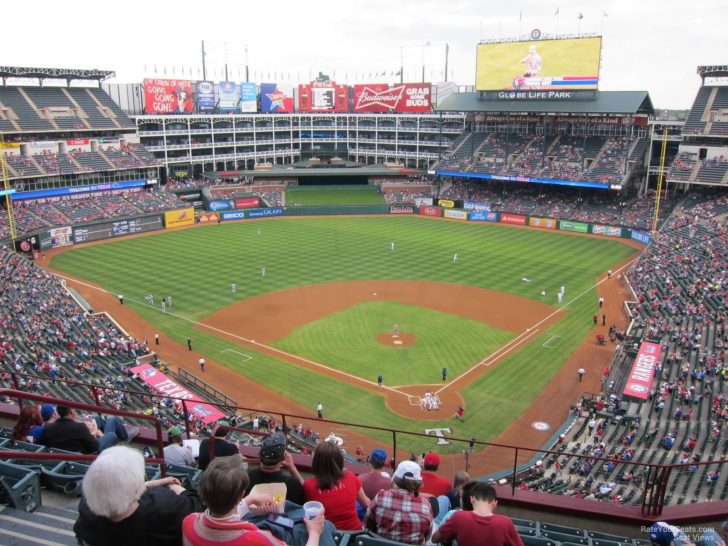 Texas Rangers Ballpark Map
