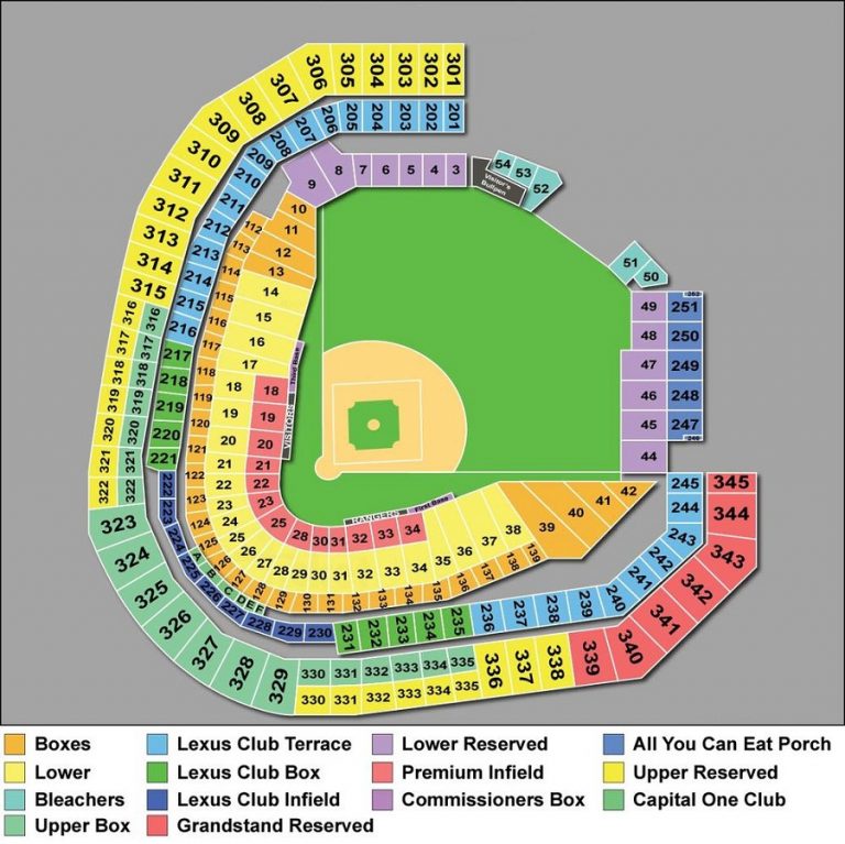 Texas Rangers Seating Chart - Texas Rangers Seat Map | Printable Maps