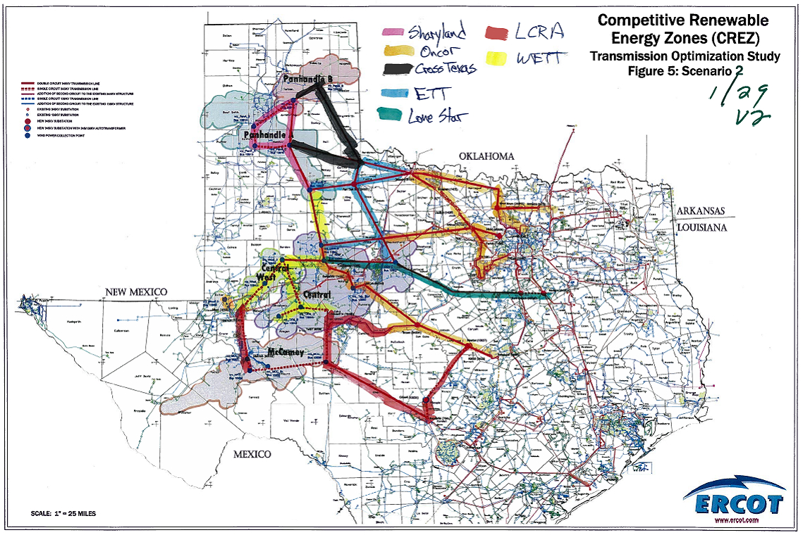 Texas Regulators Choose Companies To Build Transmission To Reach - Texas Electric Grid Map