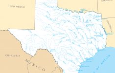 Texas Rivers And Lakes • Mapsof - Texas Lakes Map
