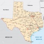 Texas Road Map Royalty Free Cliparts, Vectors, And Stock   Big Spring Texas Map