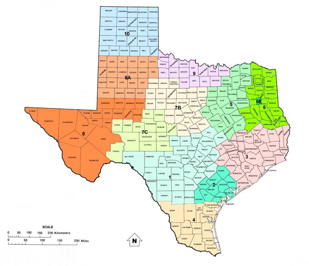 Texas Rrc District Map